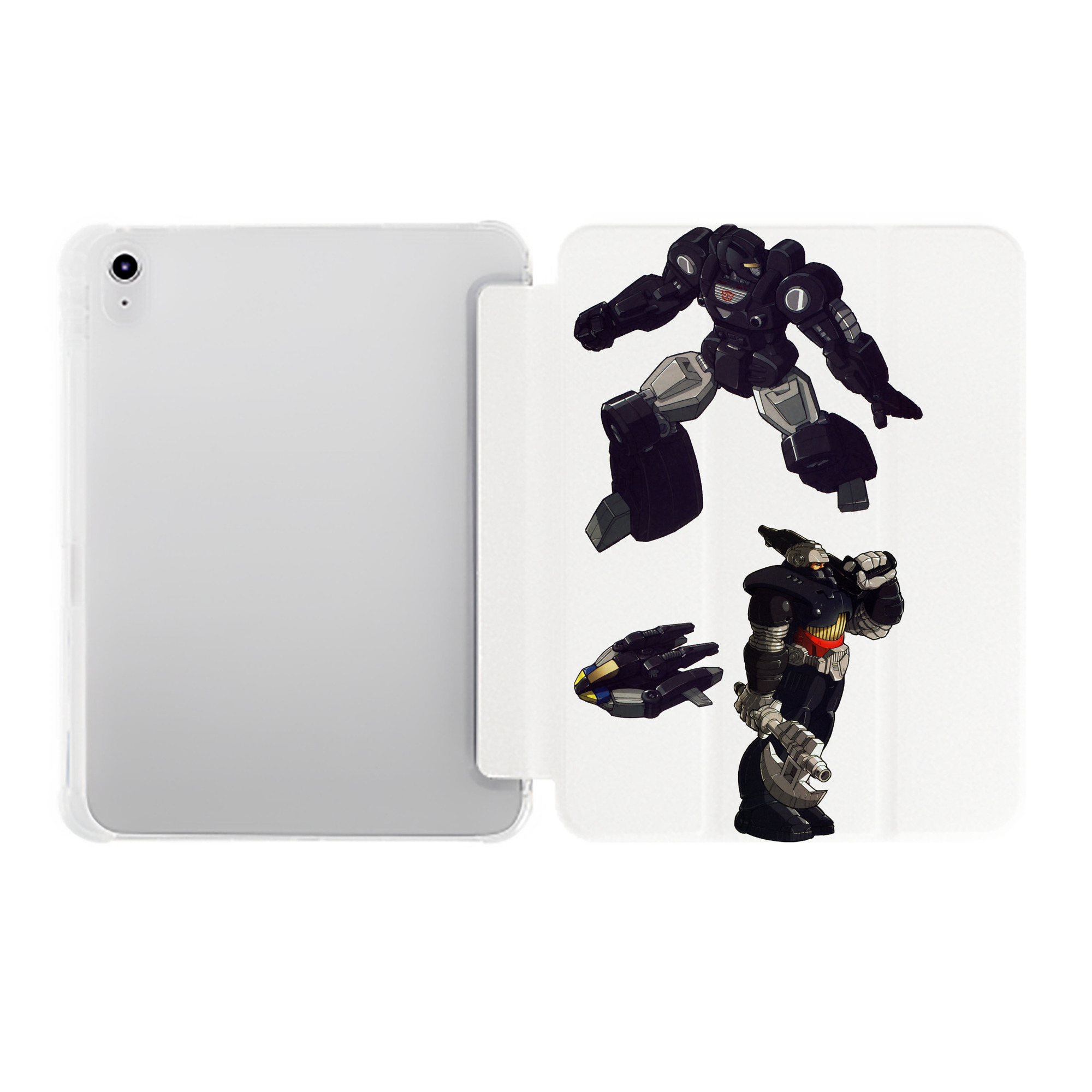 （画像用）  IPad ケース ペン収納付き 三つ折りスタンド PUレザー×シリコン 対応機種9.5/10.5/10.9インチ